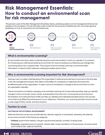 Risk Management Essentials: How to conduct an environmental scan for risk management