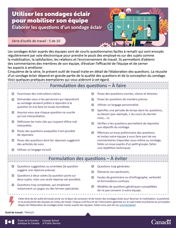 Utiliser les sondages éclair pour mobiliser son équipe : Élaborer les questions d'un sondage éclair
