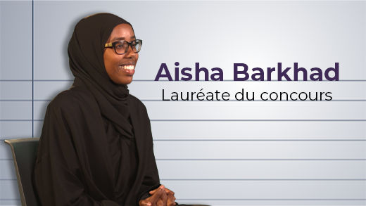 Video: Aisha Barkhad, lauréate de la 9e édition du Concours national d'essais universitaires